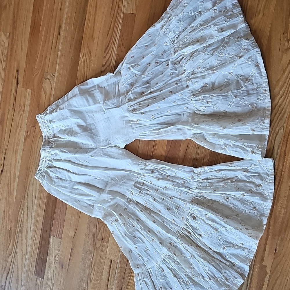 Off-white Sharara Pants with embellishments